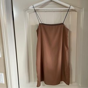 OAK + FORT Tan Mini Dress
